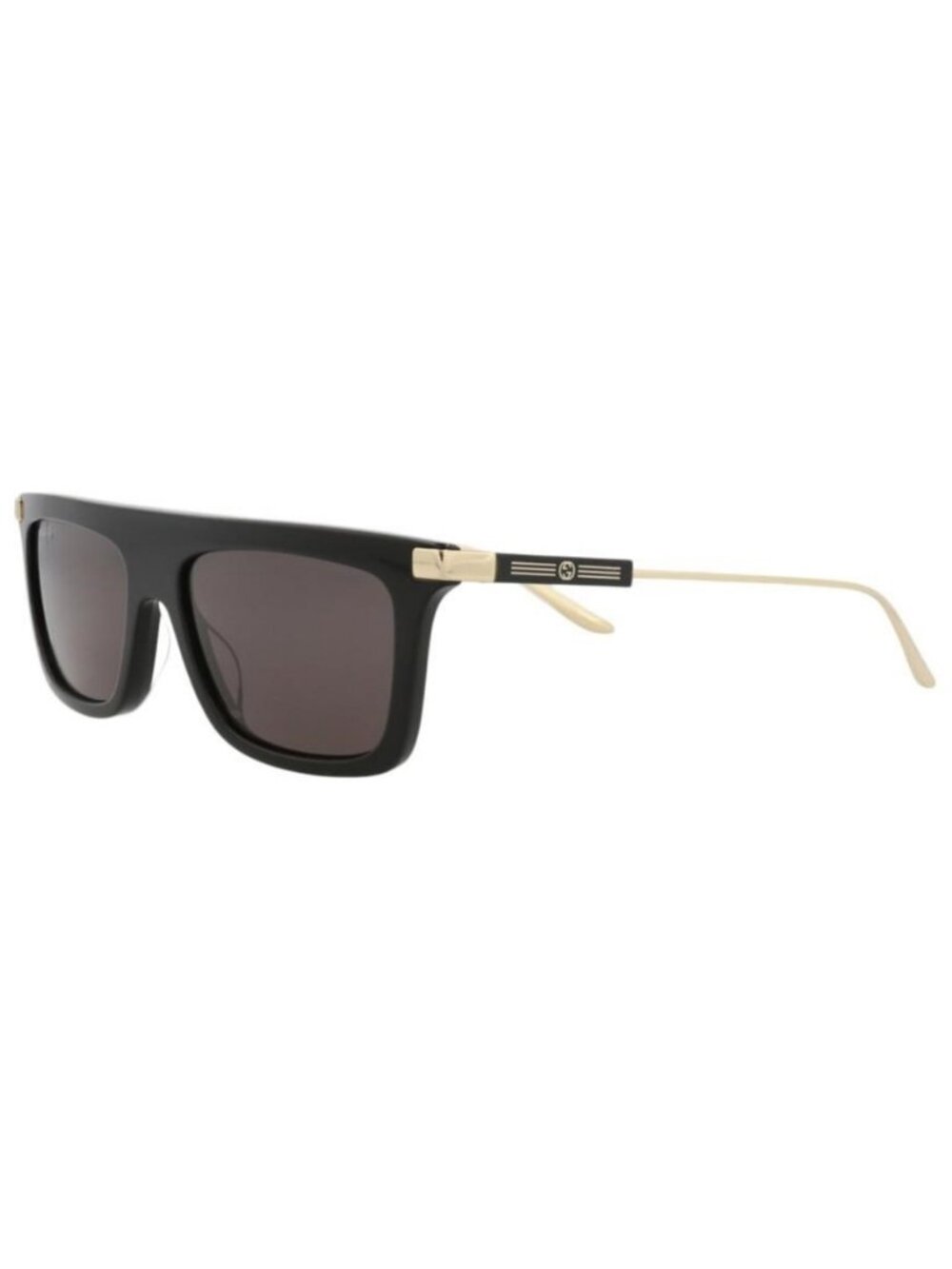 New Gucci Mens Square/Rectangle Black Gold Grey Fashion Designer Sunglasses